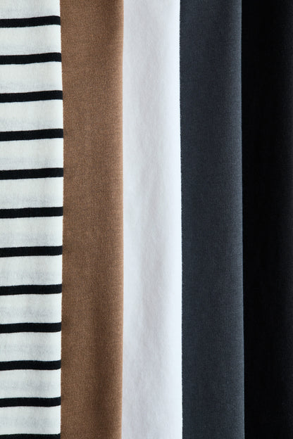 5-pack cotton T-shirts