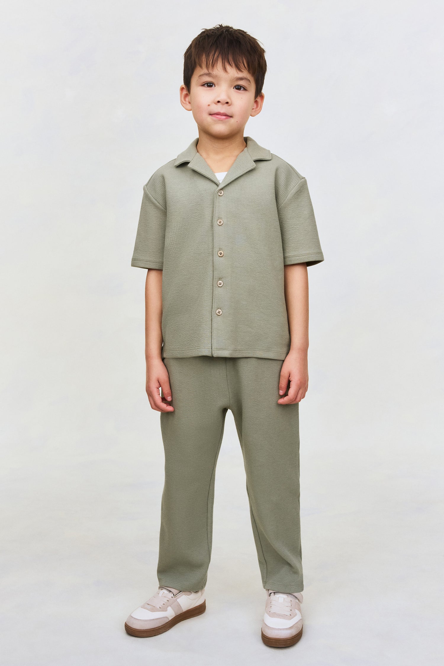 2-piece textured cotton set