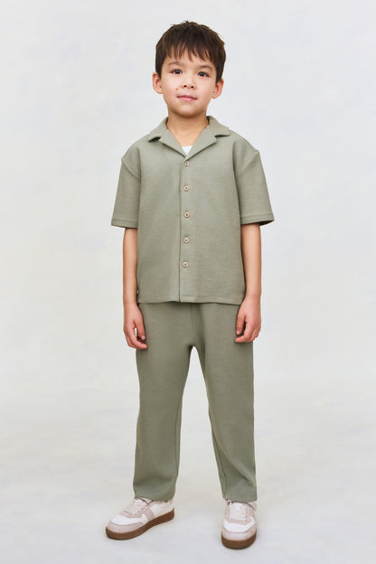 2-piece textured cotton set