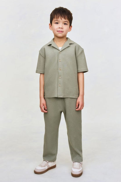 2-piece textured cotton set