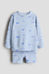 UPF 50 swim set - Light Blue Boats 0 / 8-10 Years
