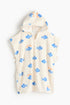 Baby poncho towel - Cream Fish