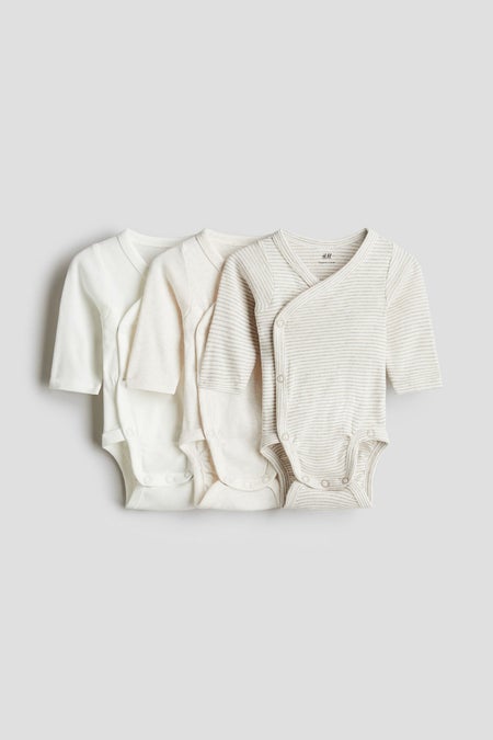 3-pack long-sleeved bodysuits