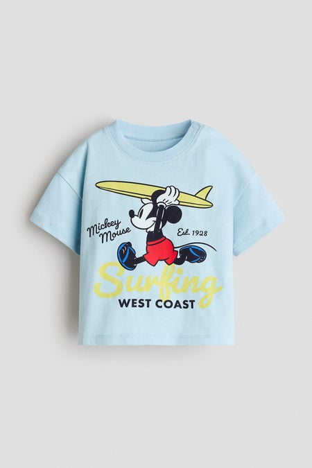 Printed cotton T-shirt