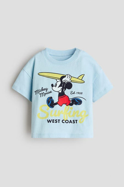 Printed cotton T-shirt