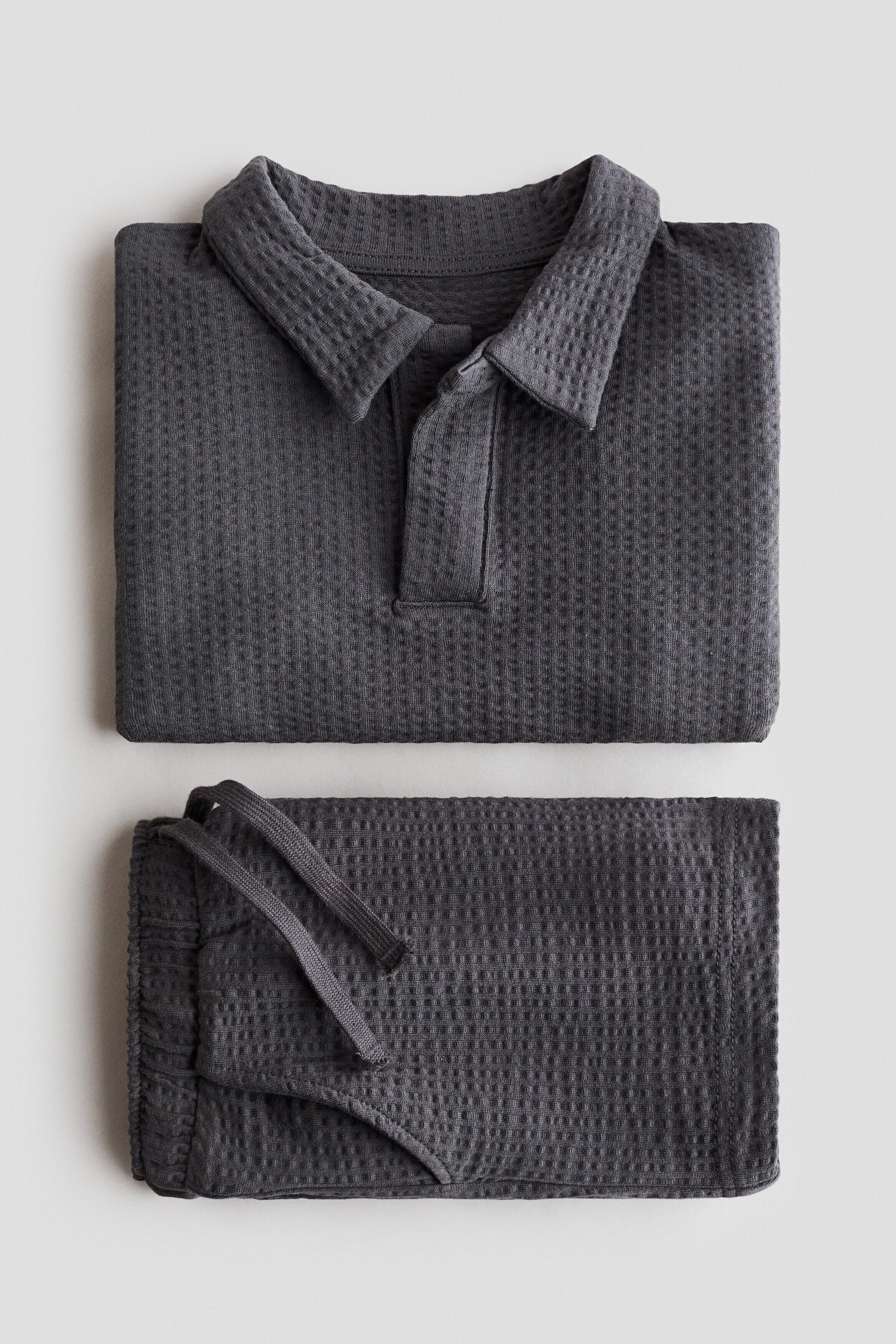 2-piece waffled cotton set
