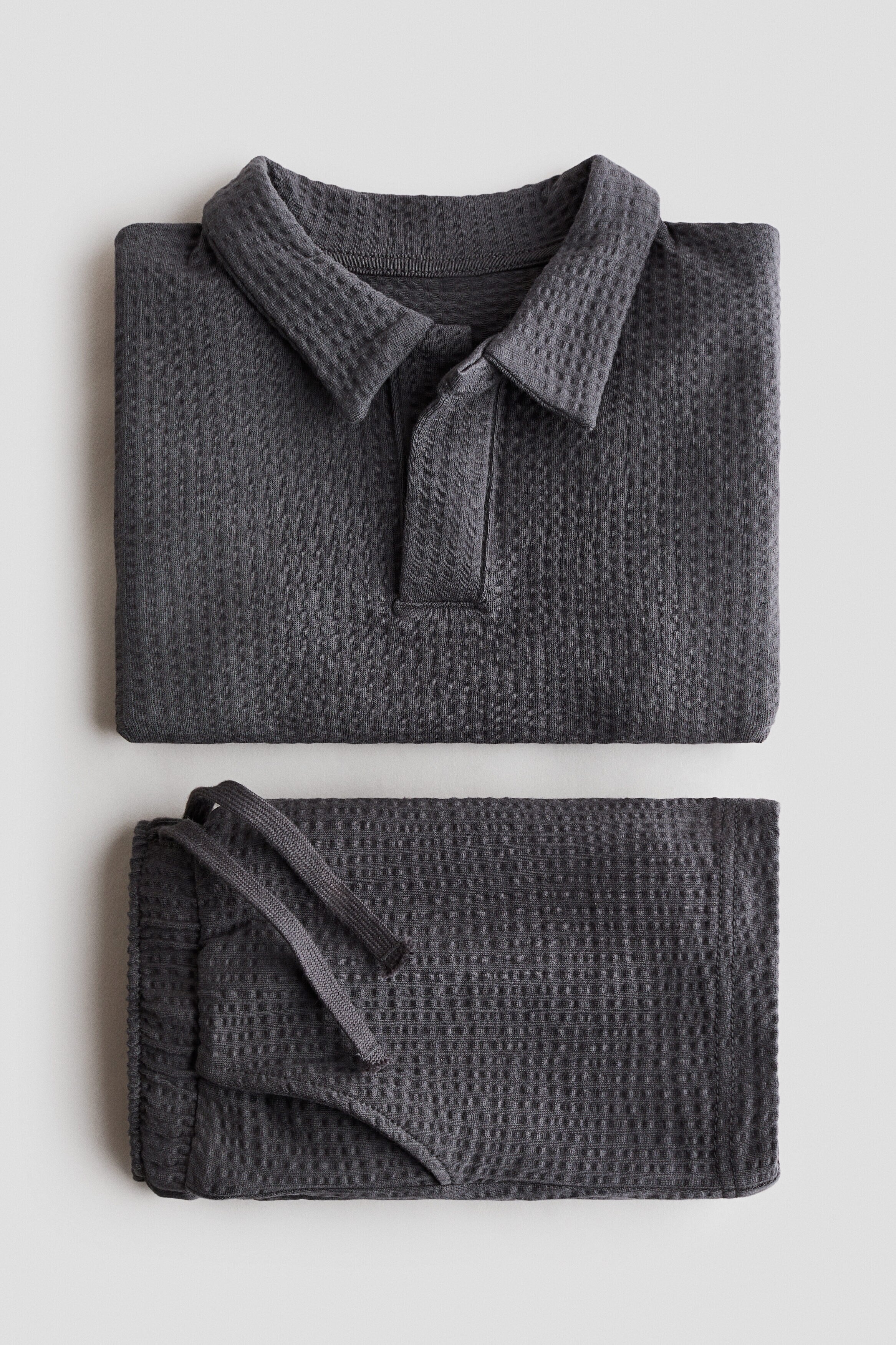 2-piece waffled cotton set