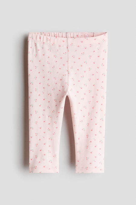 Printed cotton leggings