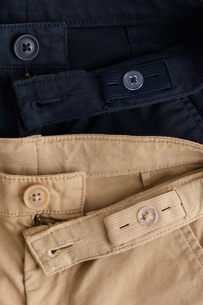 2-pack cotton twill chinos