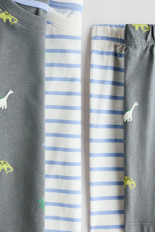 2-pack printed cotton pyjamas