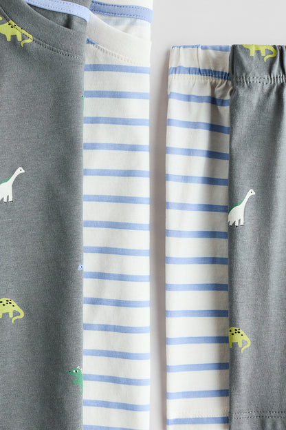 2-pack printed cotton pyjamas