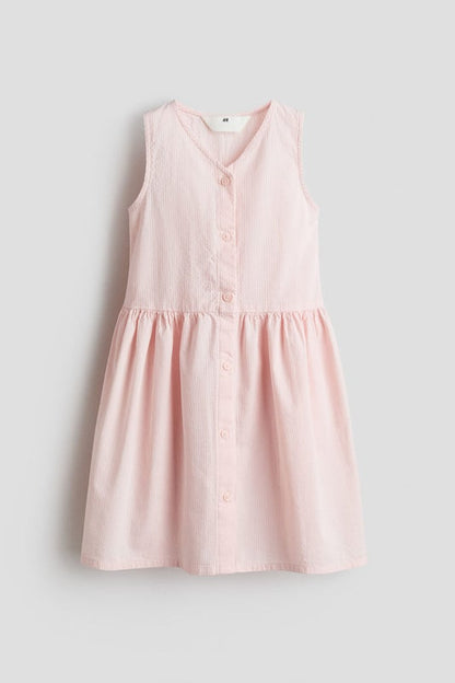 Sleeveless seersucker dress