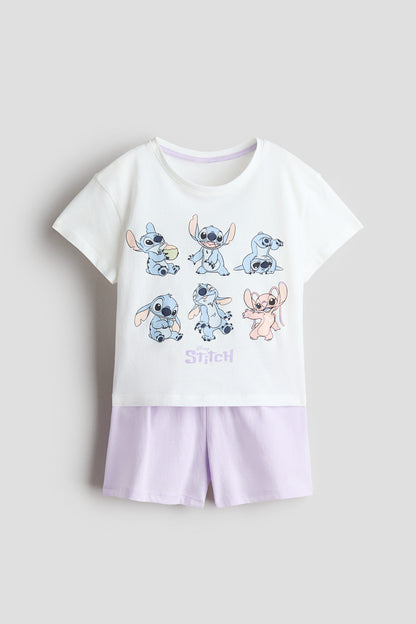 Printed cotton pyjamas - Purple Lilo Stitch / 8-10 Years