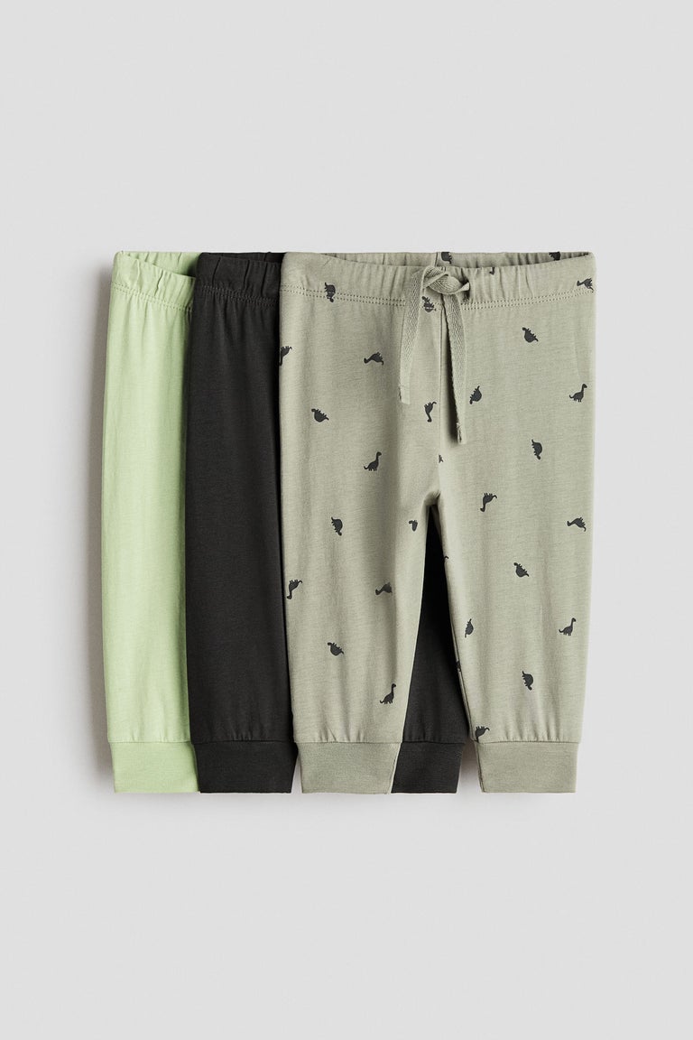 3-pack cotton jersey joggers Image 1 of 2