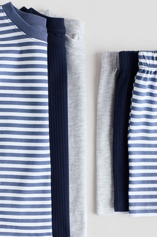3-pack cotton pyjamas