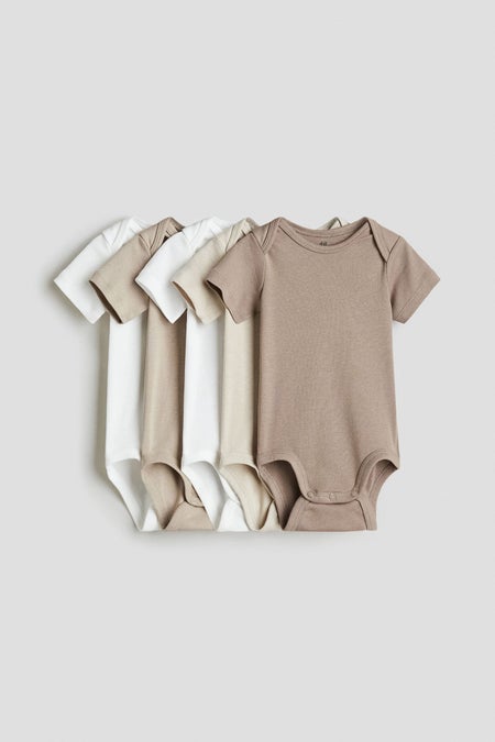 5-pack cotton bodysuits