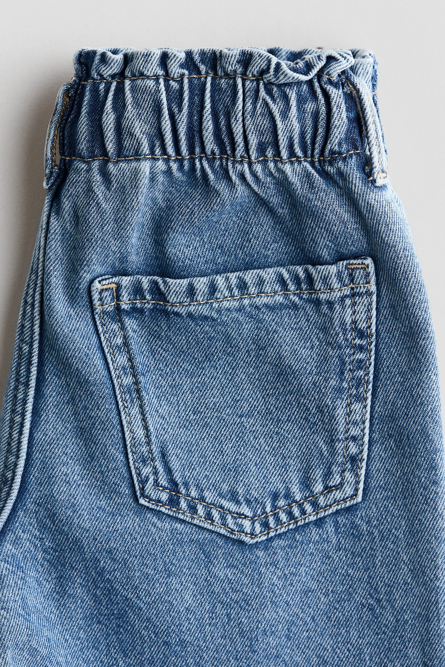 Relaxed paperbag jeans