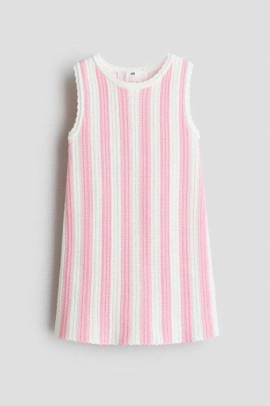 Textured cotton dress