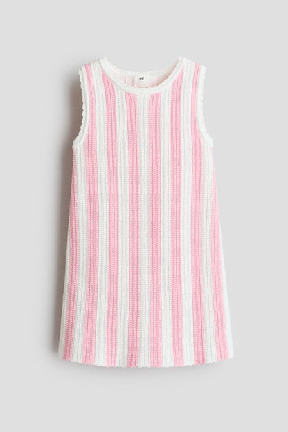 Textured cotton dress