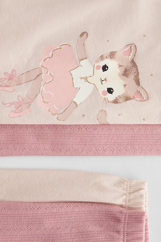 2-pack flutter-sleeve pyjamas