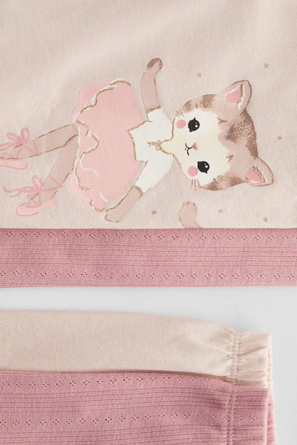 2-pack flutter-sleeve pyjamas