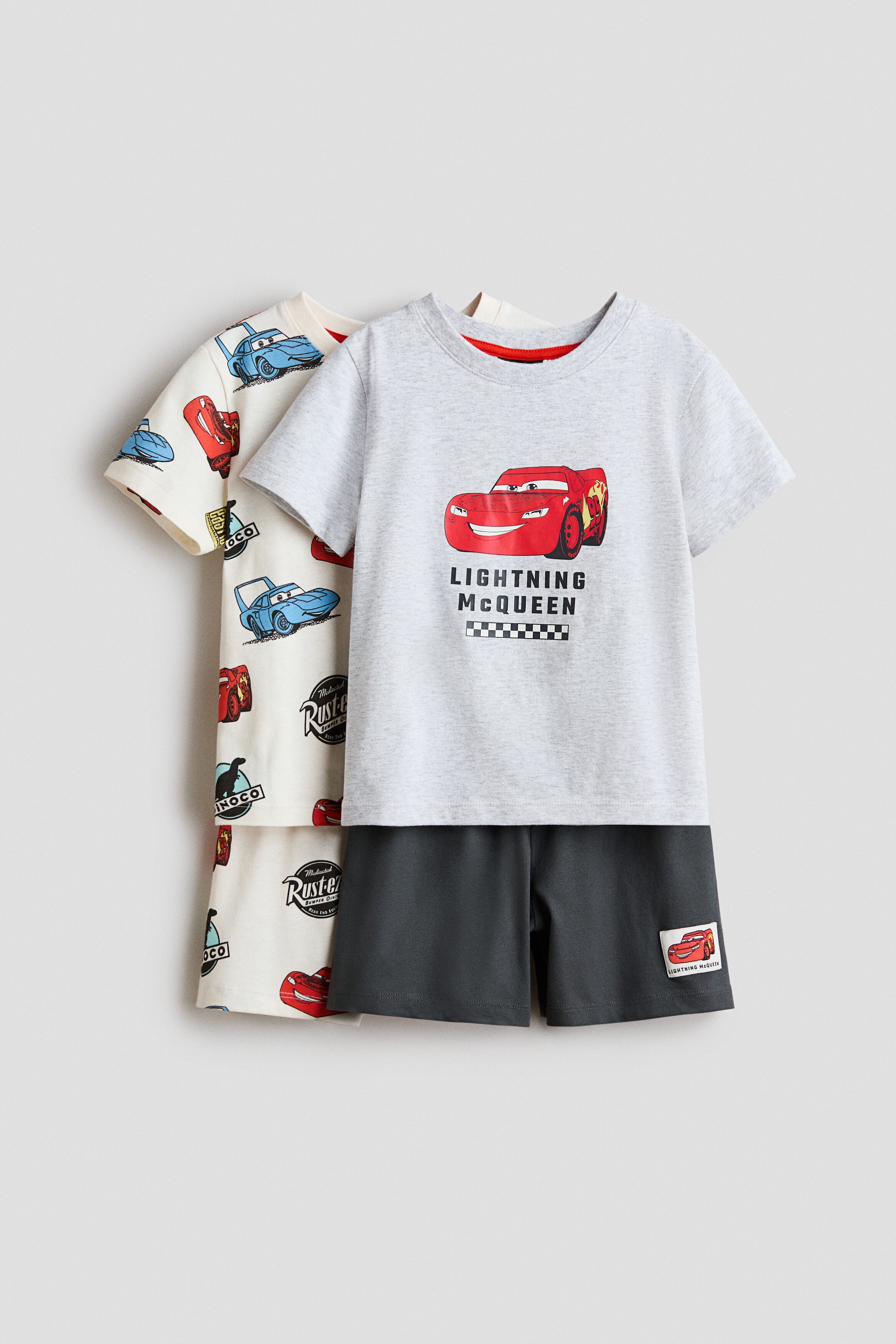 2-pack printed pyjamas - White Cars / 8-10 Years