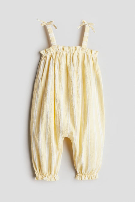 Crinkled romper suit