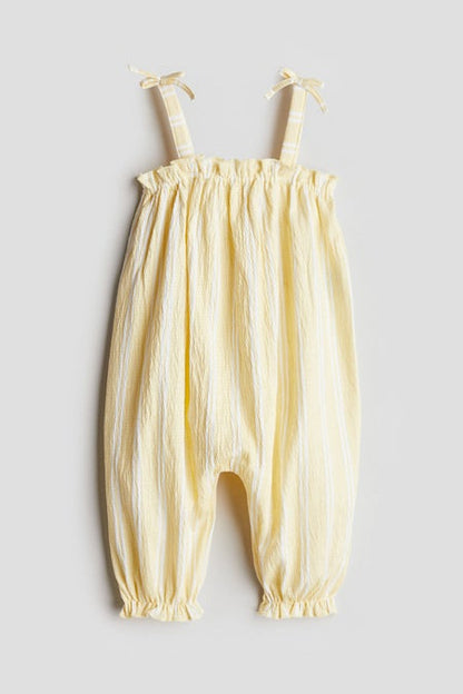 Crinkled romper suit