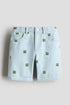 Printed denim shorts - Light Denim Blue Minecraft / 9-10 Years
