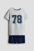 Cotton jersey pyjamas - Light Grey Marl 78 / 10-12 Years