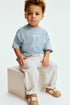 Linen-blend trousers