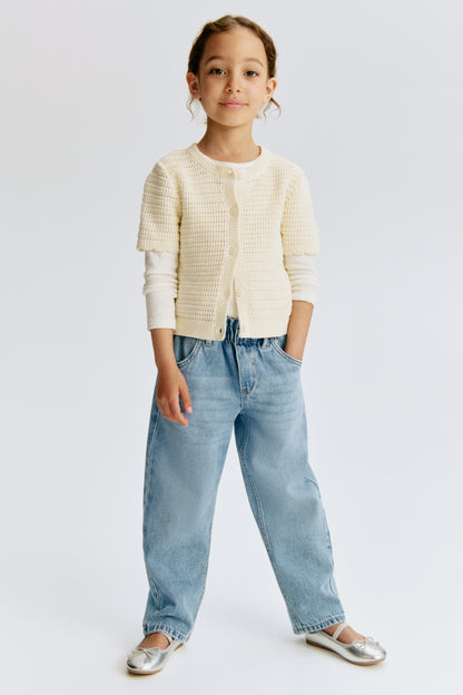 Relaxed paperbag jeans - Light Denim Blue 2 / 9-10 Years