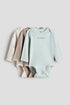 3-pack printed jersey bodysuits - 3 Pack Printed Jersey Bodysuits Turquoise Turtles / 1.5-2 Years