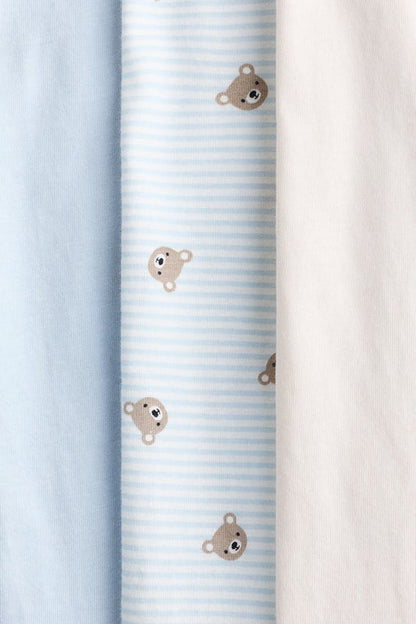 3-pack zip-up sleepsuits