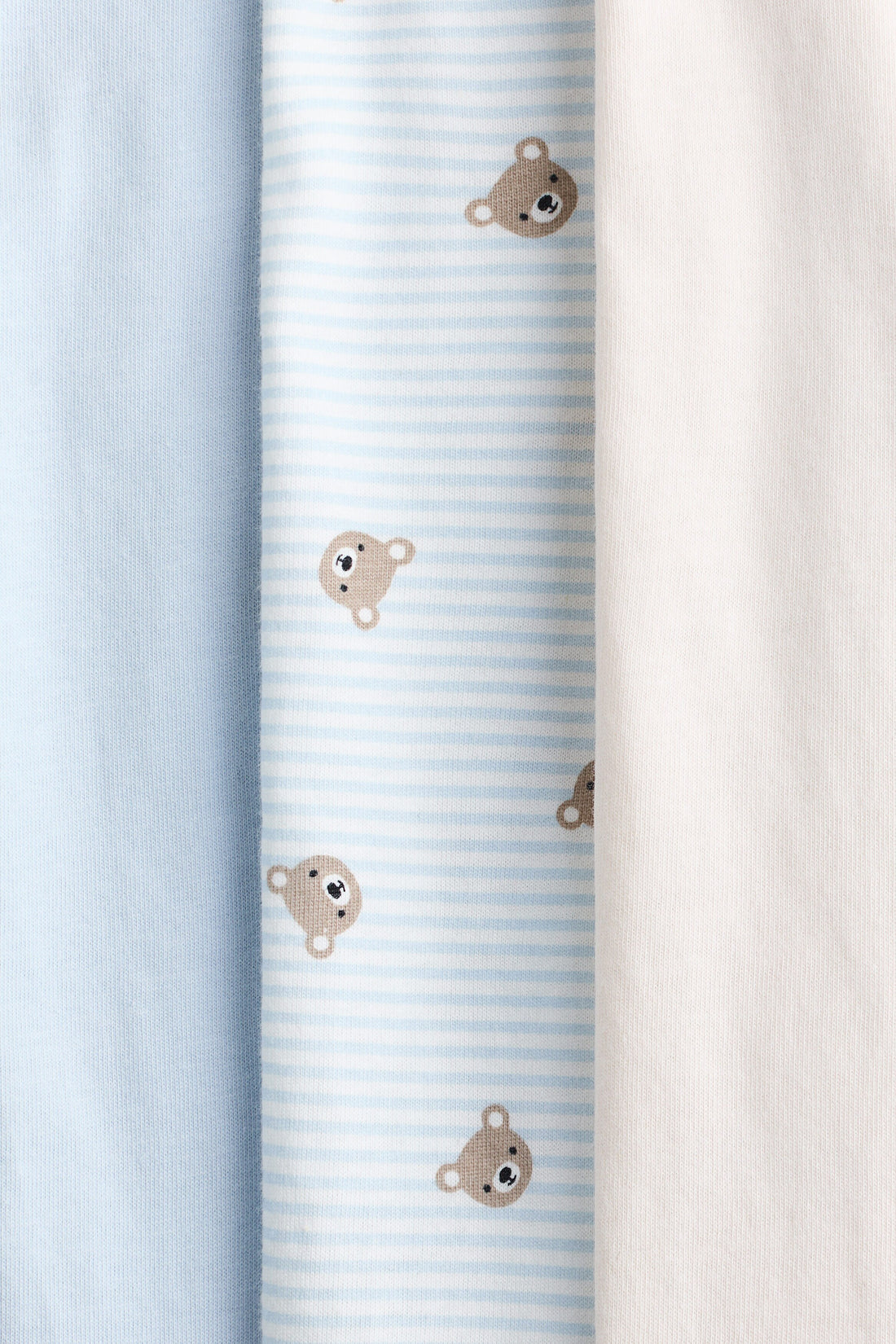 3-pack zip-up sleepsuits