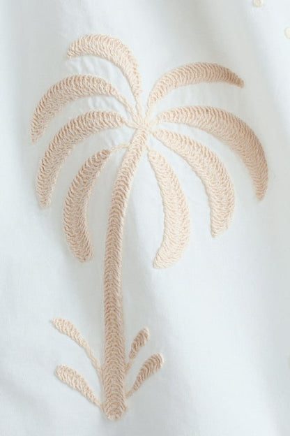 Embroidered strappy dress