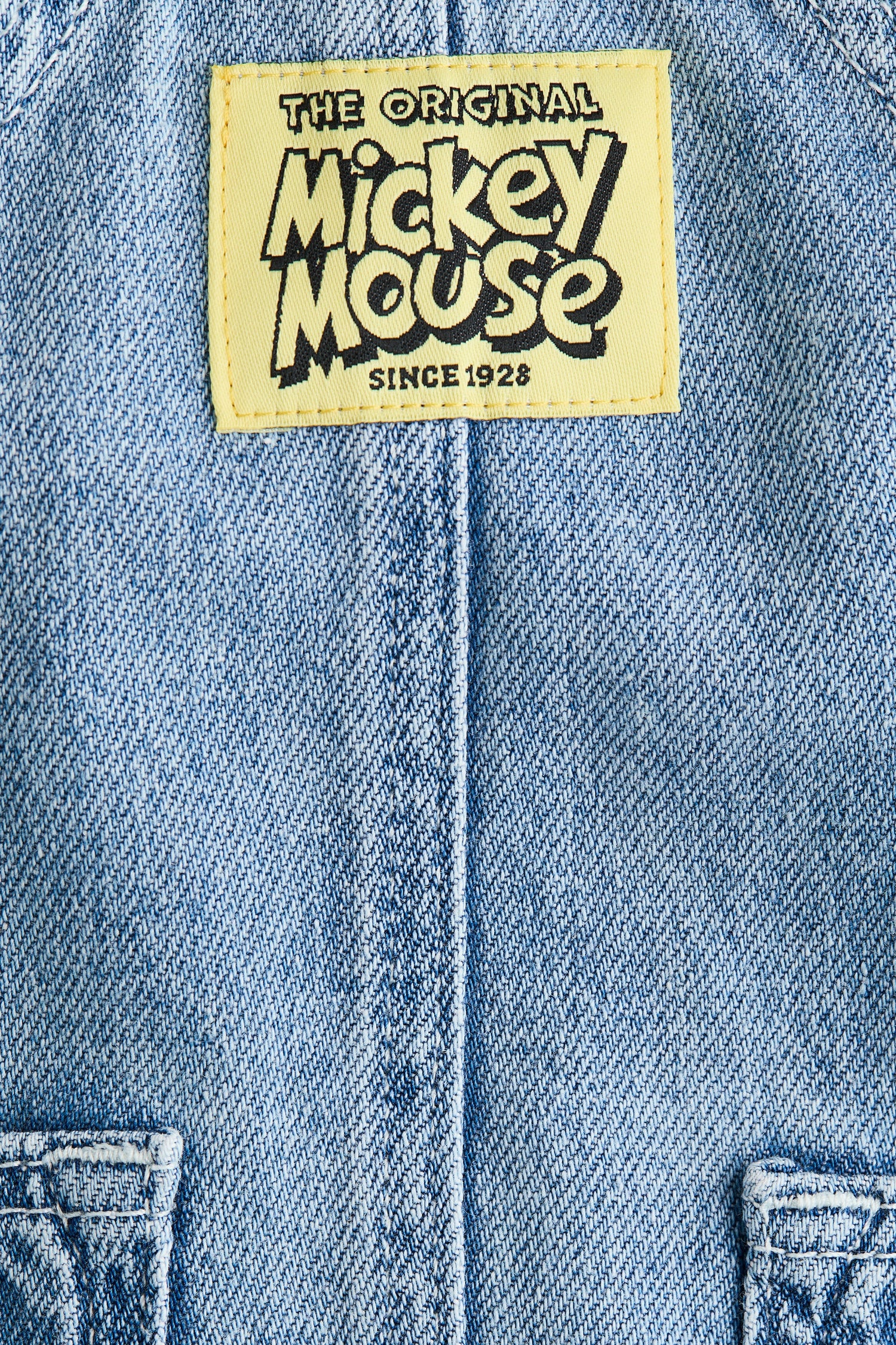 Embroidery-detail dungaree shorts