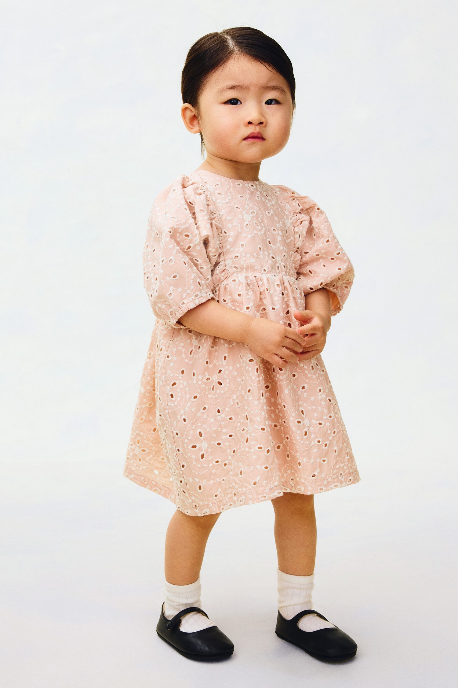 Broderie anglaise cotton dress
