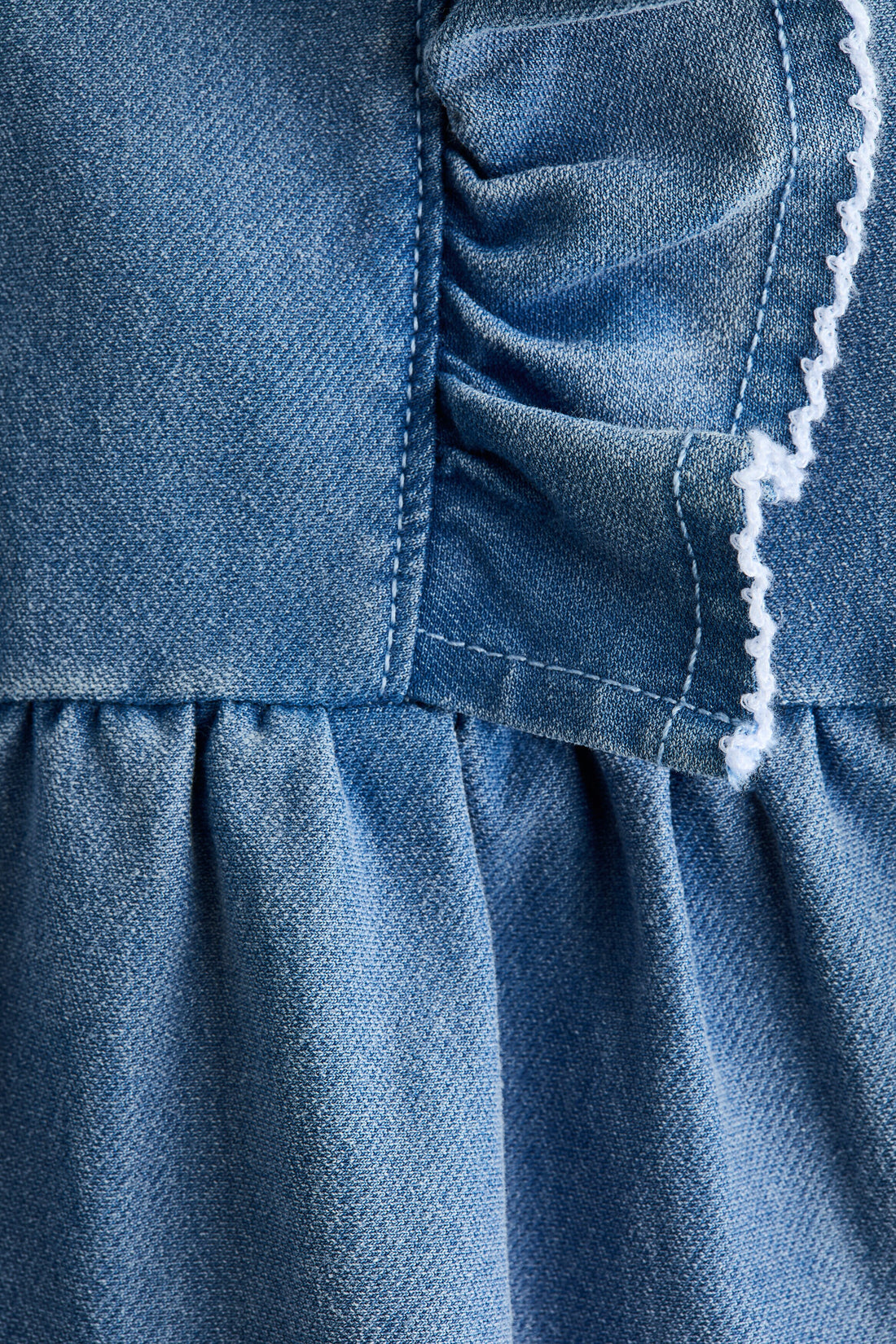 Flounced sweatshirt dress