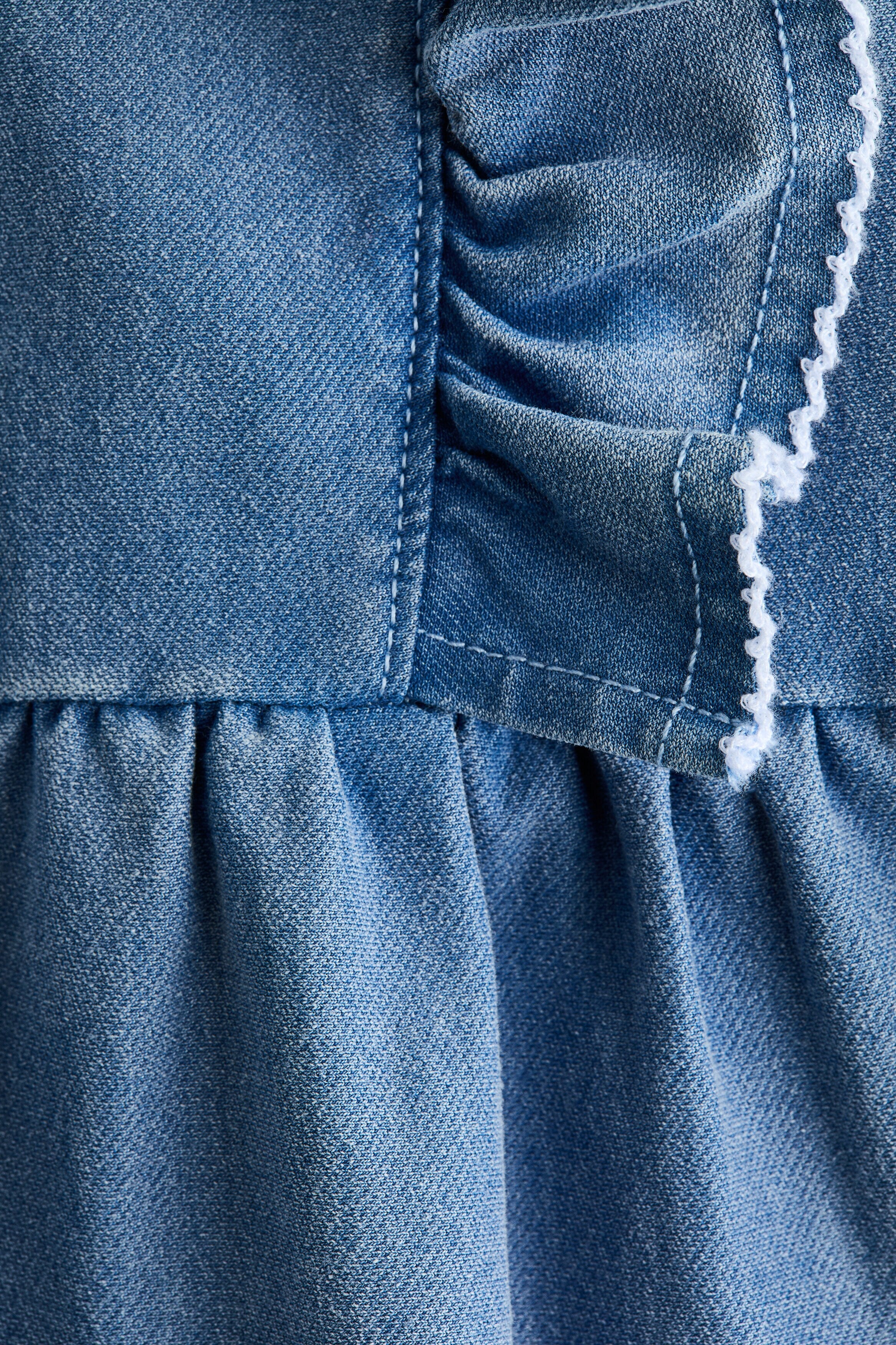 Flounced sweatshirt dress