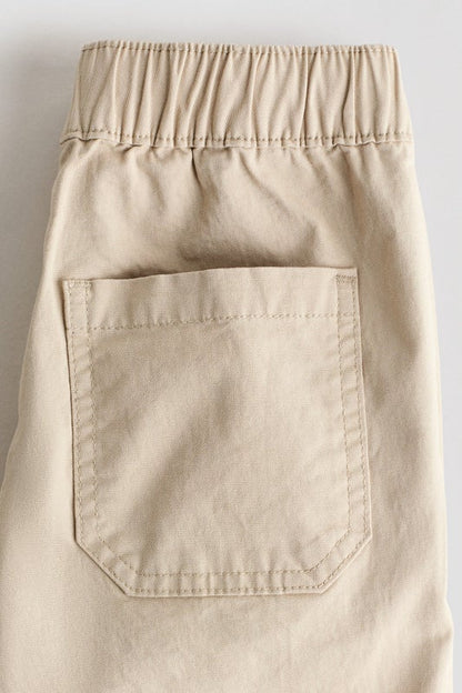 Cotton twill cargo joggers