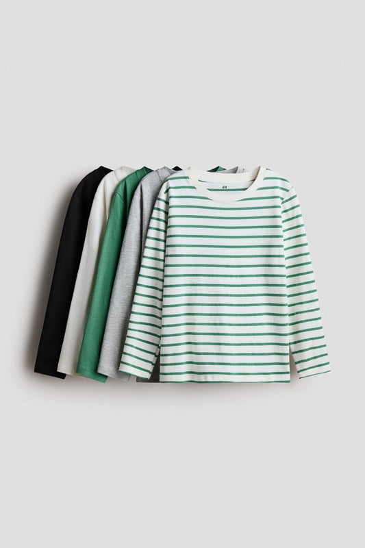 5-pack cotton jersey tops