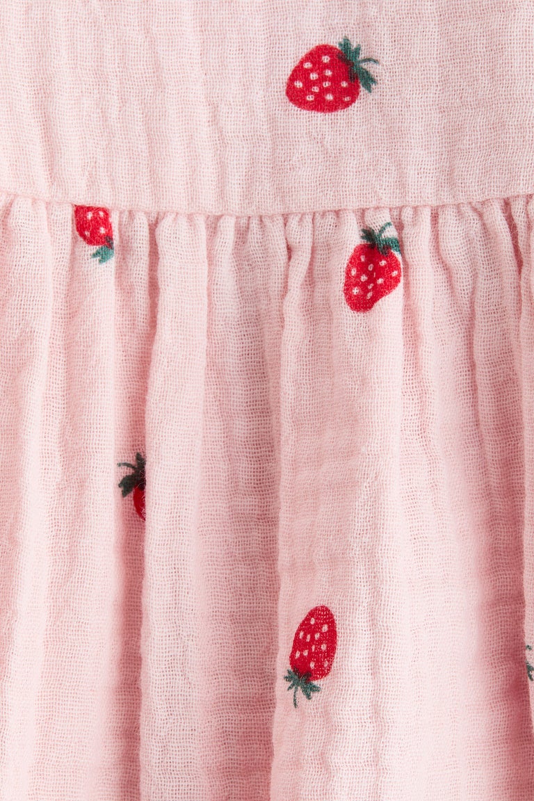 Seersucker cotton dress Image 2 of 2
