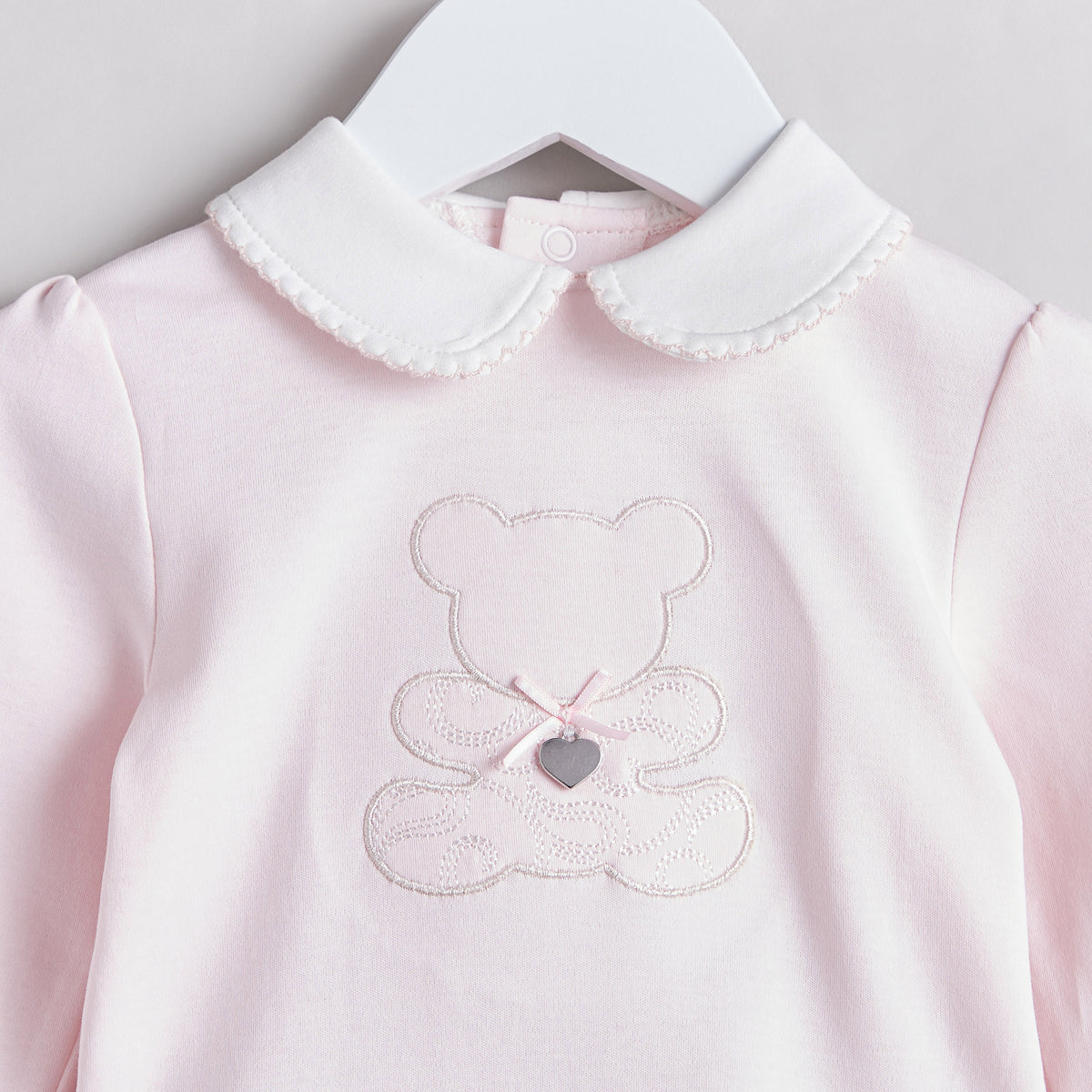 Giggles Teddy Embroidered T-shirt and Pyjama Set