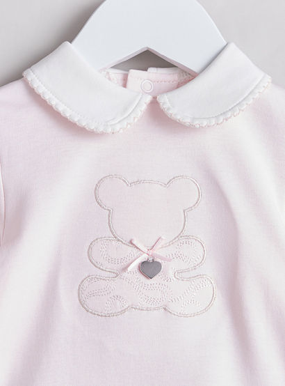 Giggles Teddy Embroidered T-shirt and Pyjama Set-baby-girls-clothing-nightwear-pyjamasets-image-4