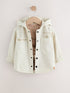 Ecru Bear Twill Hooded Overshirt and T-Shirt Set (3mths-7yrs) - Ecru Bear / 12-18 Months (80-86cm)