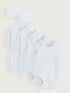 White Baby Premature Sleepsuit 6 Piece Set (0-0mths) - White / 3lb
