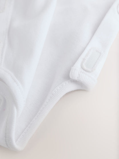 White Baby Premature Sleepsuit 6 Piece Set (0-0mths)