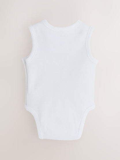 White Baby Premature Sleepsuit 6 Piece Set (0-0mths)