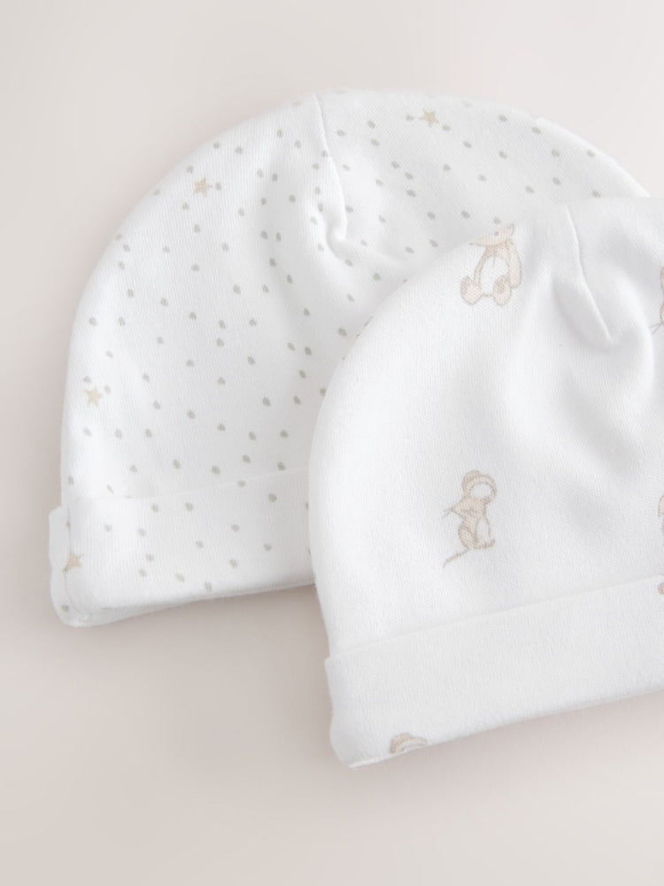 Cream/White Baby Premature Sleepsuit 6 Piece Set (0-0mths)